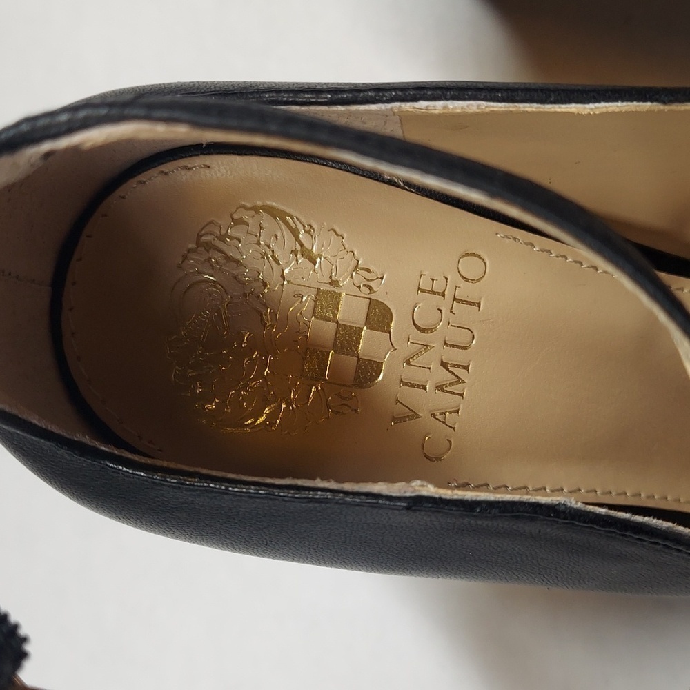Vince Camuto Hinata Black Ankle Strap Heel Size 9 1/2 M - Picture 7 of 10